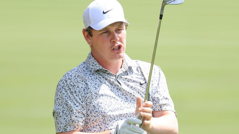 Robert MacIntyre reacts to a shot during the 2024 Players Championship.