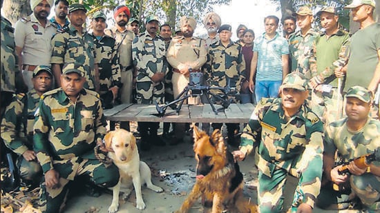 bsf canine recruits are drones’ worst enemies
