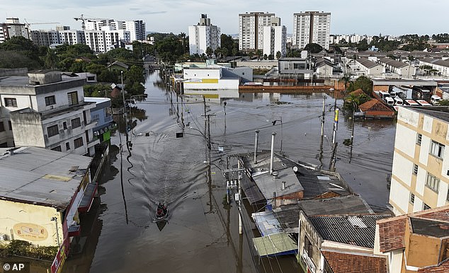 severe floods in brazil kills at least 100 people and strands animals