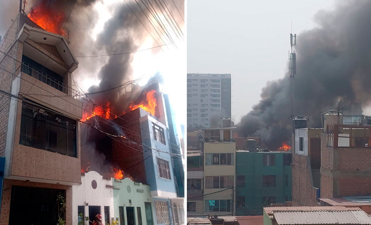 amazon, breña: reportan incendio de grandes proporciones en vivienda de pasaje nicolini