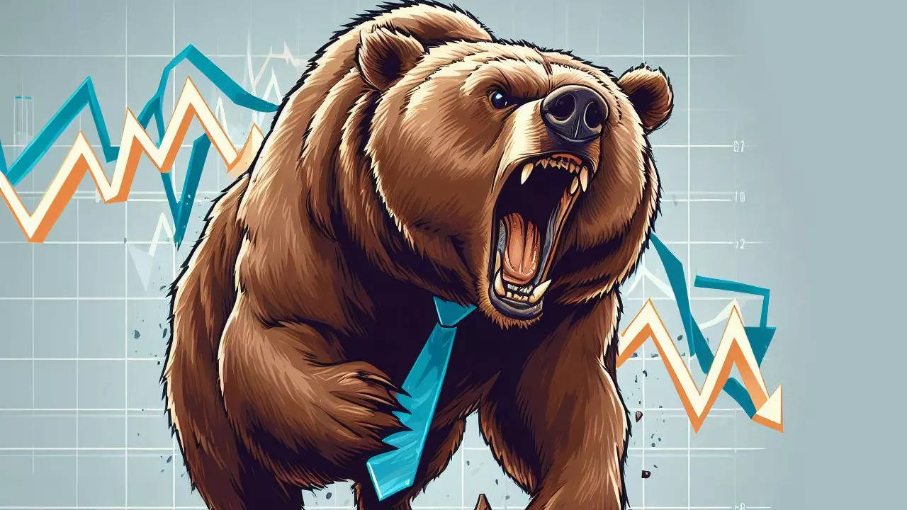 stock market crash today: terrible thursday! bse sensex plunges over 1,000 points; nifty50 below 22,000 as bears attack d-street
