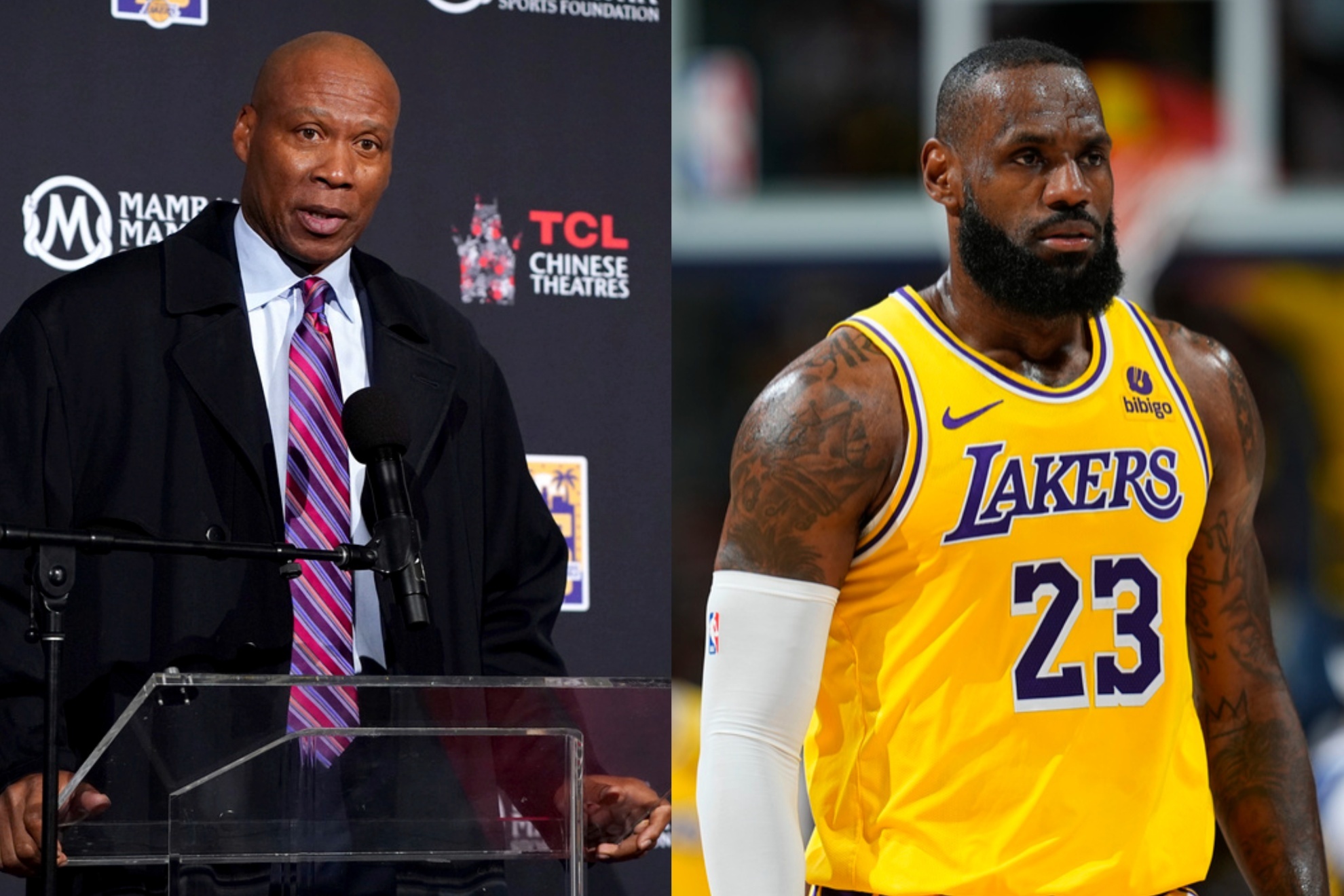 lebron james receives a slap on the wrist from an la lakers legend, challenges him to coach the team
