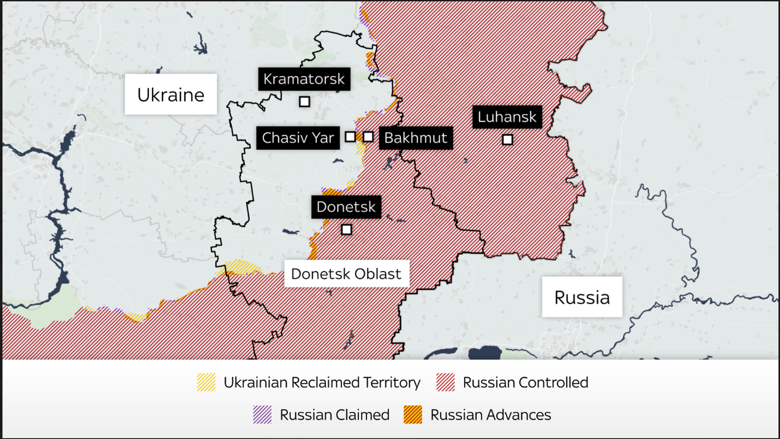 russia will push into heart of ukraine if it captures frontline town, governor warns