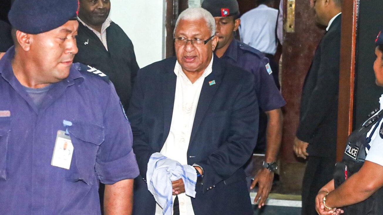 fiji's former prime minister frank bainimarama sentenced to one year in jail after interfering in police investigation