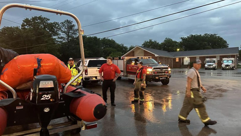 Wilson County EMA sent crews to Sumner County northeast of Nashville to aid in water rescues. - Wilson County EMA