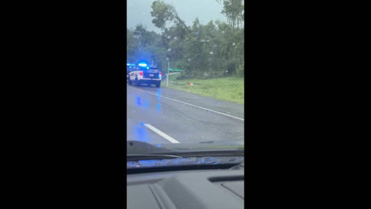 Car damaged amid Tennessee tornado chaos in Columbia<br><br>