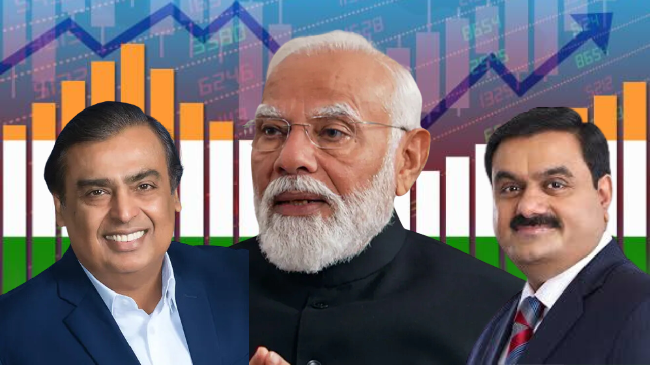 pm modi, billionaires mukesh ambani, and gautam adani driving indian economic growth - report