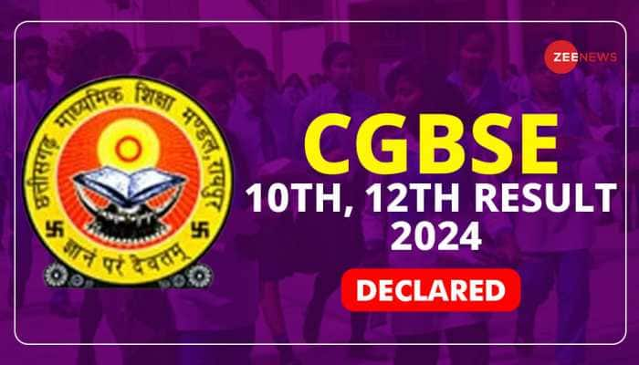 Chhattisgarh Board Result 2024: CGBSE Class 10th, 12th Result Declared ...