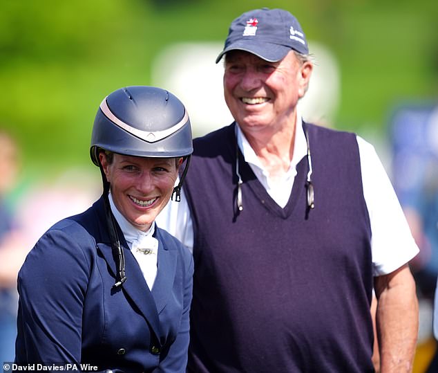 zara tindall competes at day two of the badminton horse trials