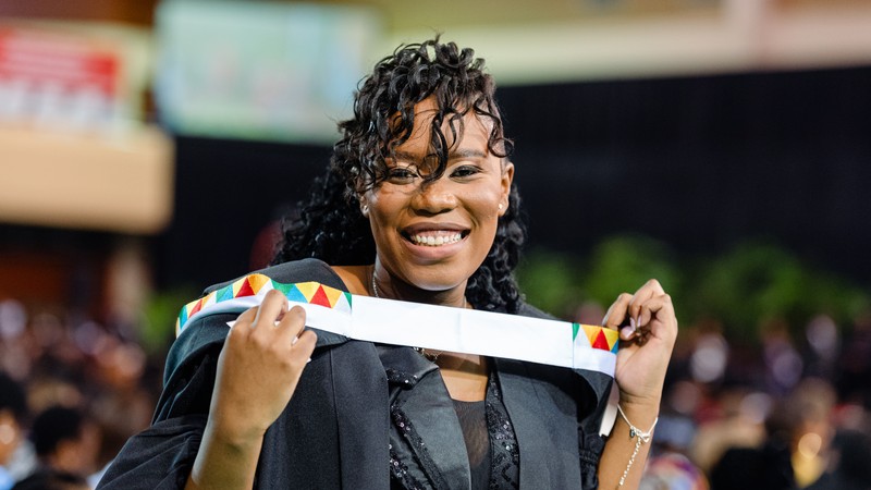 dr maziya graduates as a medical doctor and the only black woman in mbchb cohort