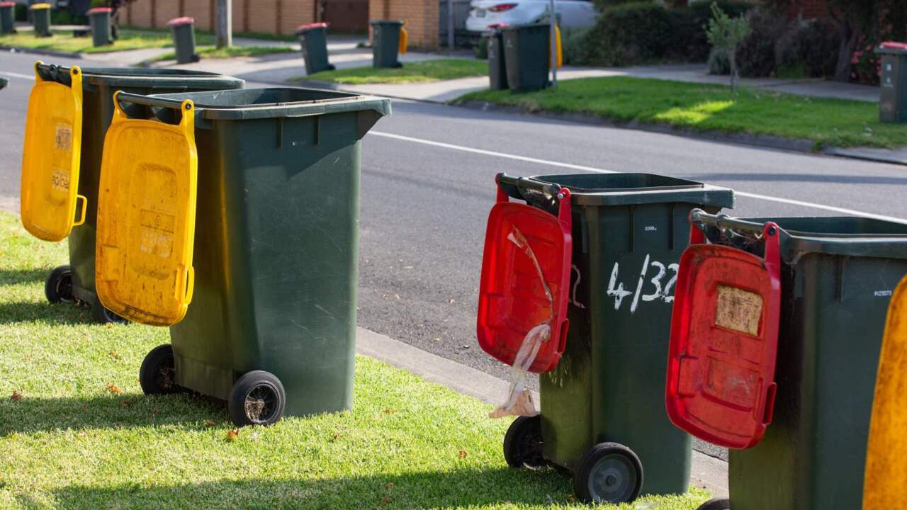 yarra valley council using red and green ribbons for ‘affirmation’ on correct recycling