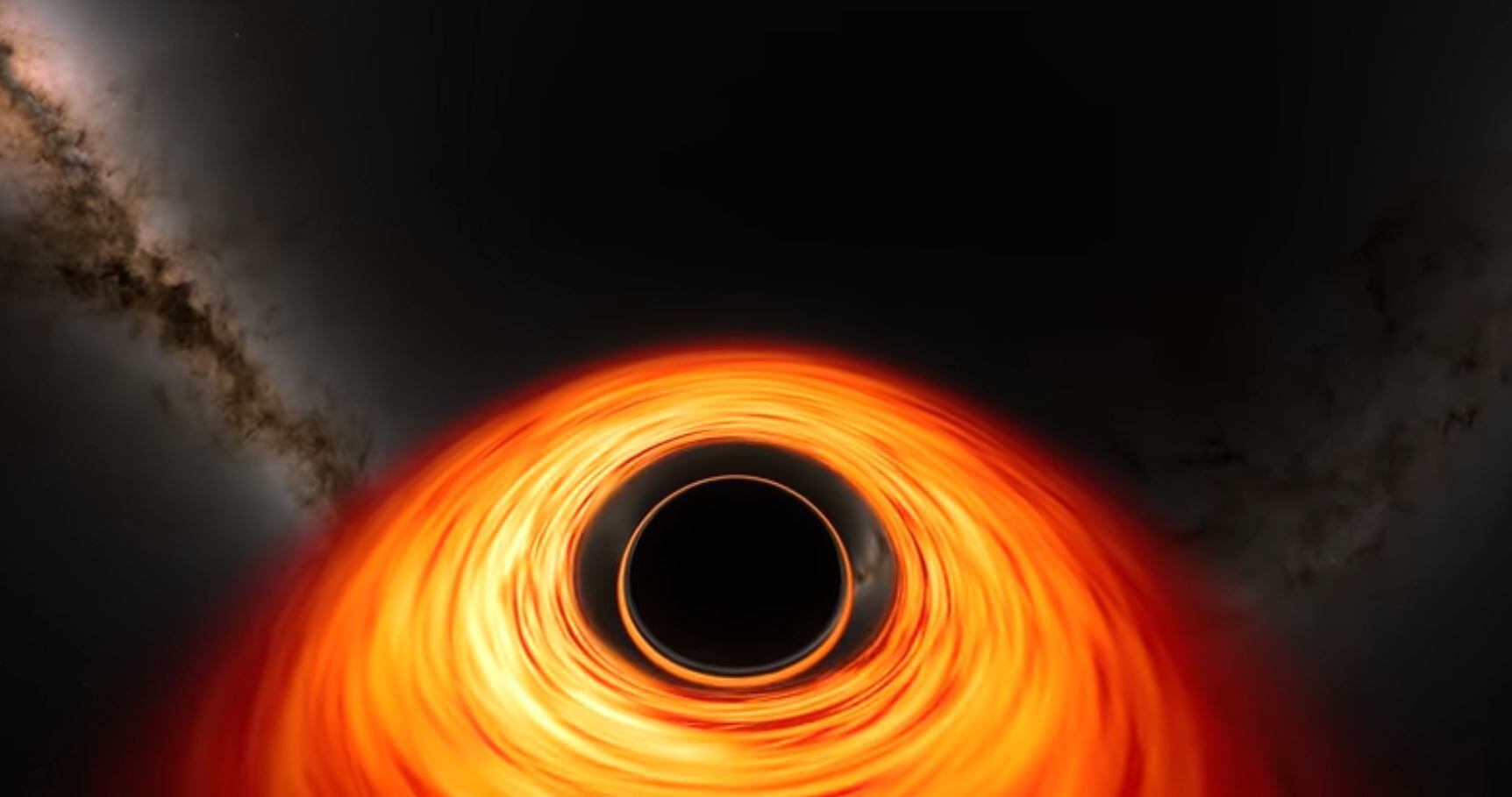 la nasa difunde un hipnótico vídeo que simula cómo sería caer en un agujero negro