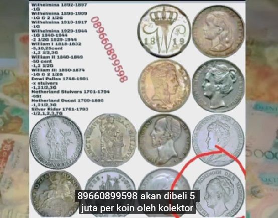 12 jenis uang koin kuno dicari kolektor dibeli mahal satu keping setara puluhan yamaha nmax