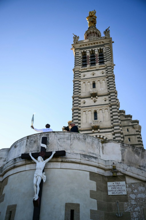 olympic torch relay sets off in marseille