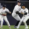 Soto, Judge, and Stanton all hit home runs in the same game for the first time with the New York Yankees, helping them secure a 9-4 victory over the Houston Astros<br>