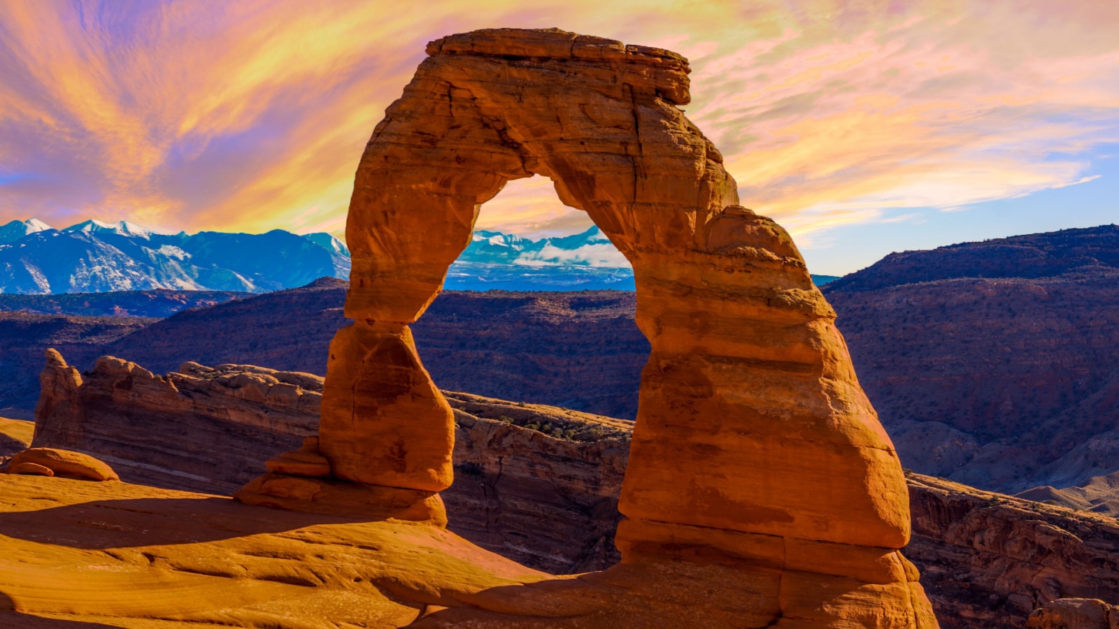 <p>In southeastern Utah, Arches National Park is a must-visit for its more than 2,000 natural stone arches, towers, and fins. It’s a landscape of wonders.</p>