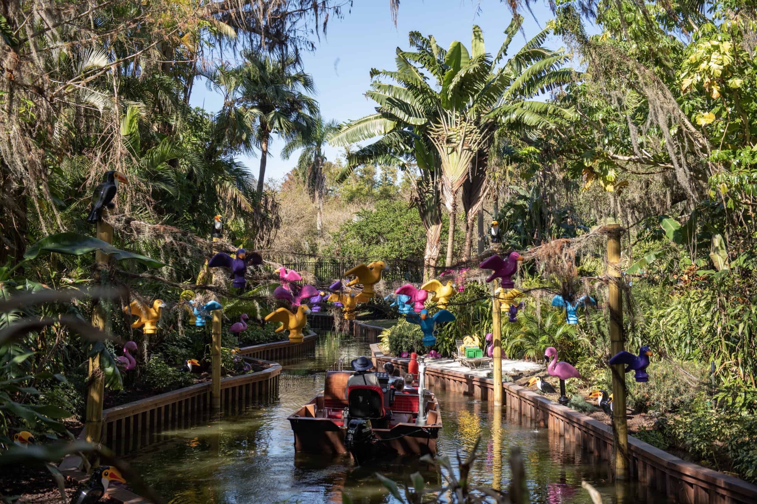 <p>Twenty years after closing, the historical canal boats returned with a LEGO twist. The park’s newest ride, Pirate River Quest, uses much of the same canal route as the original attraction, with the finale taking guests out onto Lake Eloise for a view of the gardens not often seen.</p>