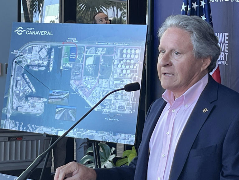 Port Canaveral CEO John Murray on Thursday announced plans for construction of a new cruise terminal on the port's north side, on the site of the current North Cargo Berth 8.