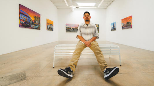 Gustavo Zermeño Jr. Paints For His City And Himself<br><br>