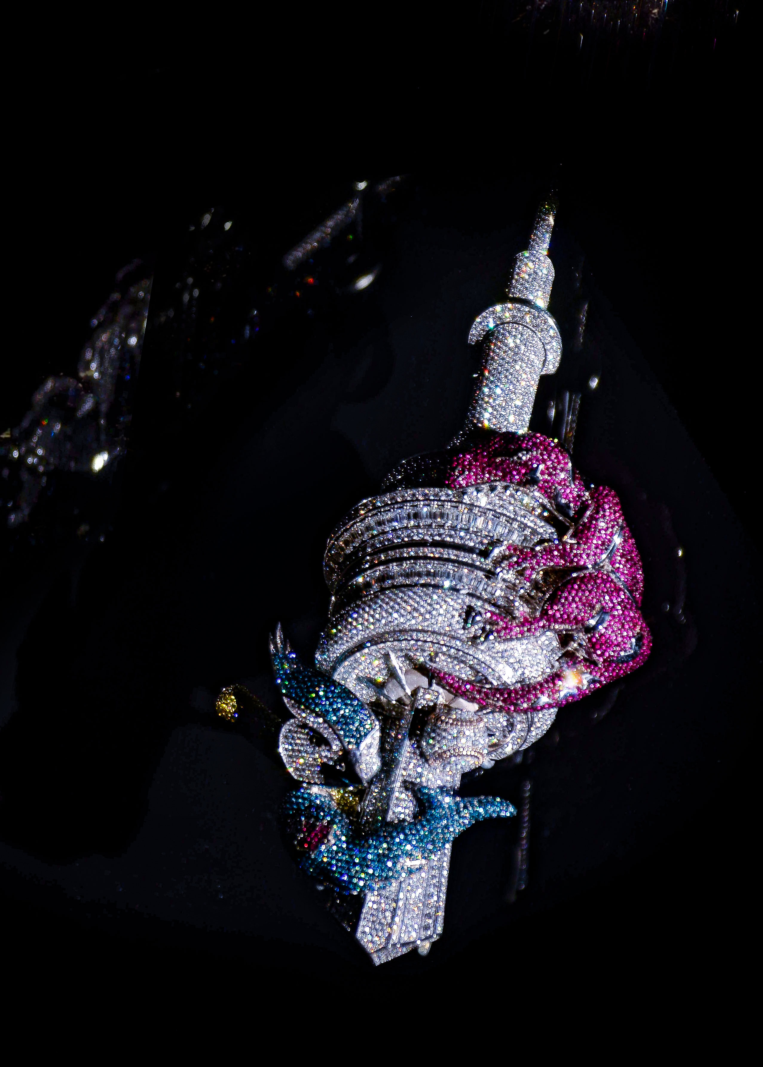 hip-hop bling is the thing at a luminous new jewelry exhibit