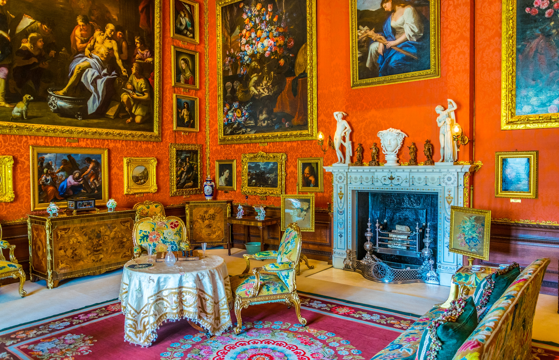 <p>This bold space is down to another of Cecil's descendant's influence. In 1754, the title was inherited by Brownlow, the 9<sup>th</sup> Earl of Exeter, an enthusiastic collector and patron of the arts. It was under Brownlow that the 35 state rooms, known as <a href="https://burghley.co.uk/about-us/the-family/history-of-the-family">the George Rooms</a>, were finally finished after nearly 50 years of remaining untouched.</p>  <p>The rooms were mostly redecorated in a traditional Baroque style, becoming galleries for the palace’s spectacular art collection, curated over four centuries’ worth of acquisition.</p>