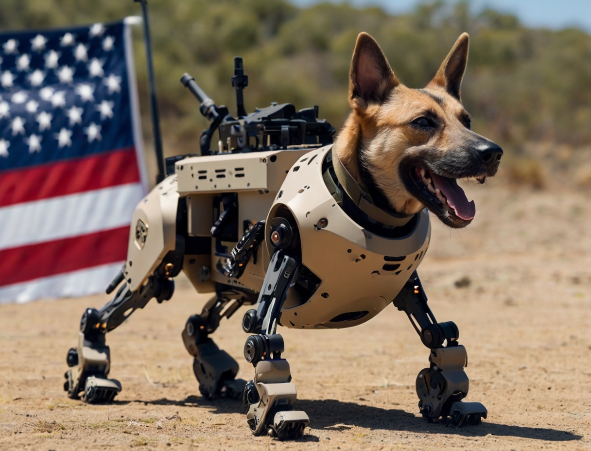 robot dogs with ai weapons undergo testing by us marines