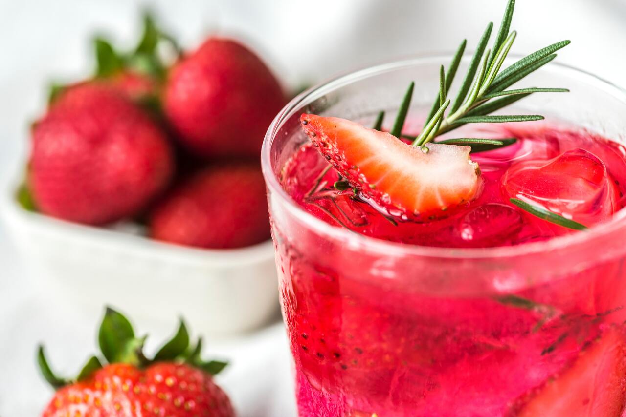 <p>If you're looking for something soothing, fruity, and refreshing, look no further than the Raspberry Fizz, made with Bacardi Raspberry, Sprite, and cranberry juice. It also comes garnished with an adorable strawberry. </p>