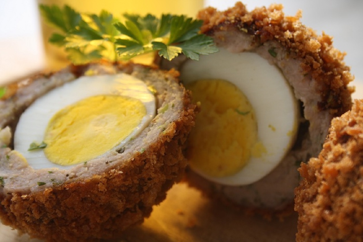 <p>This one might be Disney's most top-secret menu item of all, because only Passholders can ask for it. It's the Scotch Egg, a delicious dish that's a hard-boiled egg wrapped in pork sausage and breadcrumbs.</p>