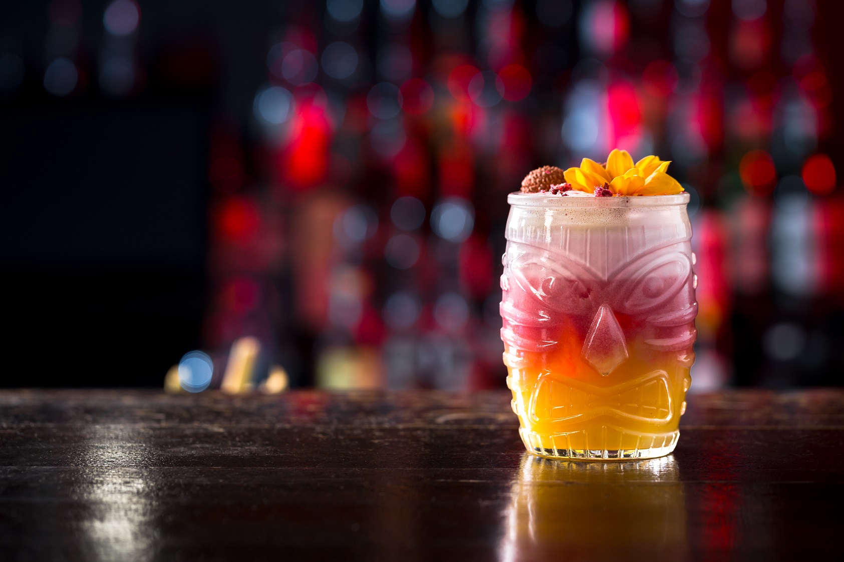 <p>Sometimes, the adults at Disney want a little secret something too. In that case, you should whisper an order for "Cerulean Blue Sangria," made from a Riesling and hints of orange. It comes garnished with a beautiful flower on top.</p>