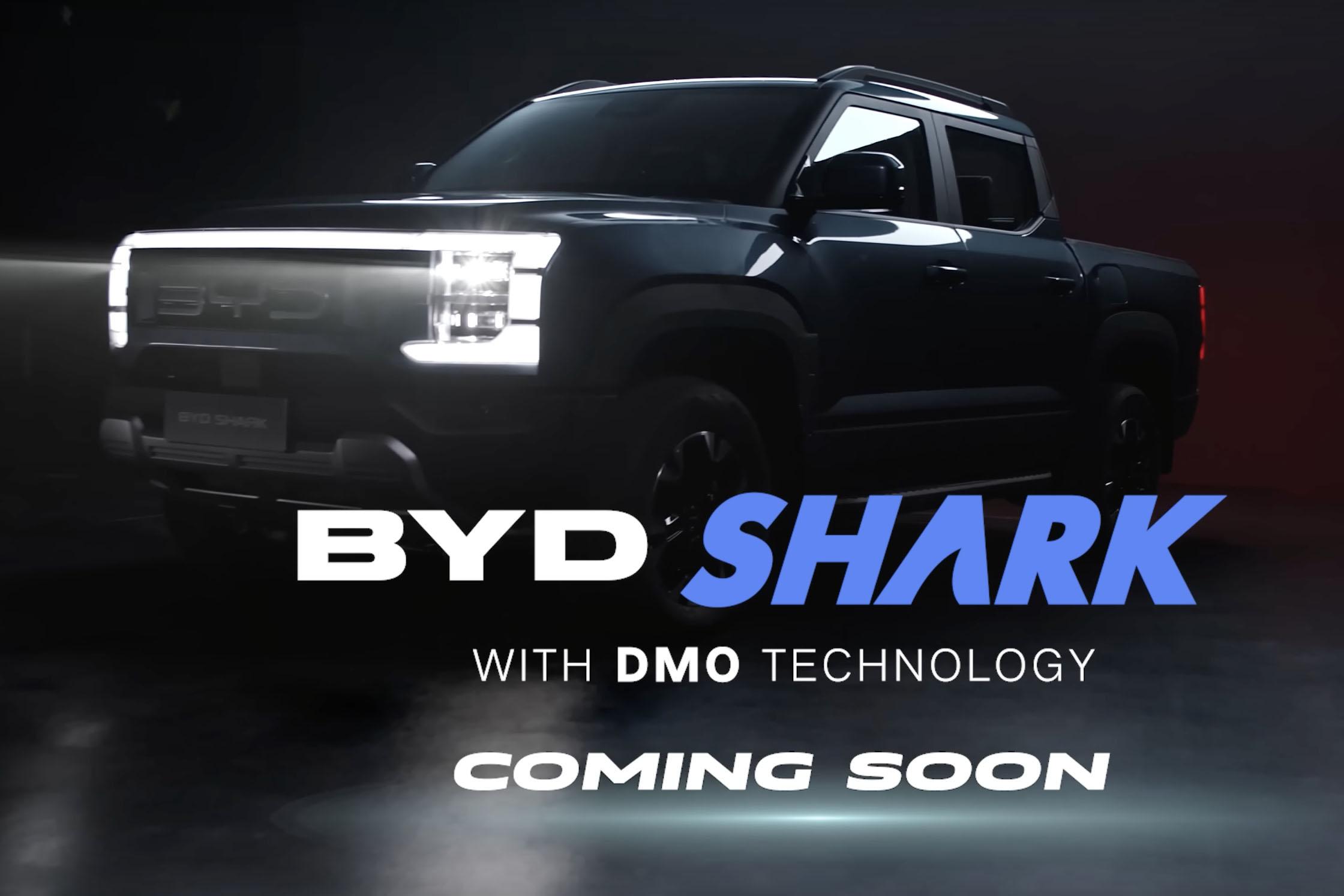 byd shark: hybrid ute’s first official undisguised images released