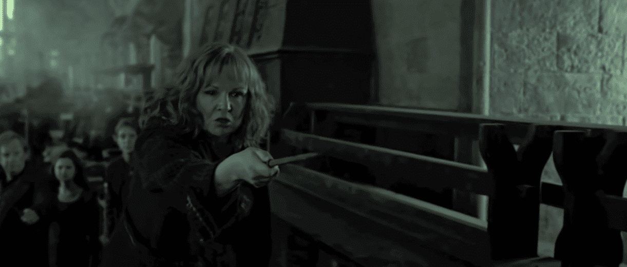 <p>Molly Weasley’s line, “Not my daughter, you b*tch!” right before she kills Bellatrix, is Julie Walter’s favorite line throughout her entire tenure as Mrs. Weasley.</p>