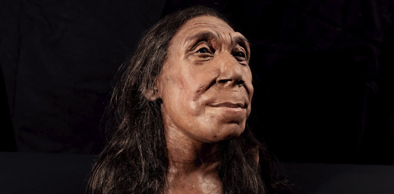 the reconstruction of a 75,000-year-old neanderthal woman makes her look quite friendly—there's a problem with that