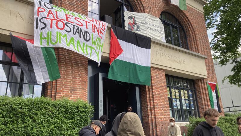 les occupants en soutien à la palestine de l’ulb réfutent les accusations de violence et d’antisémitisme