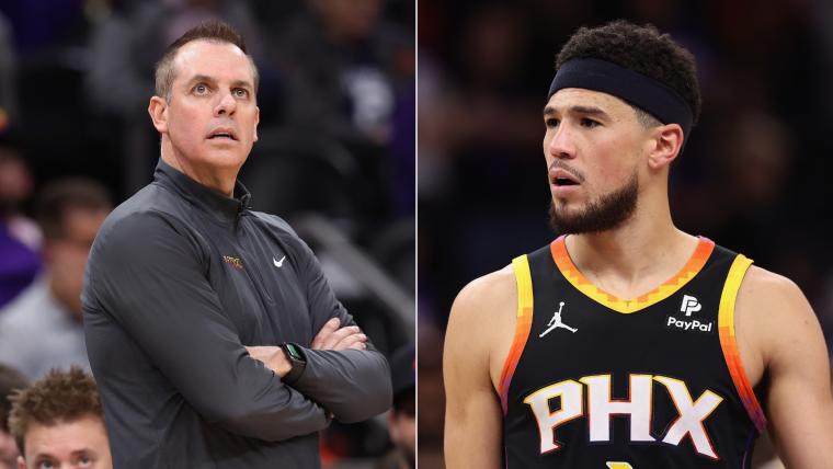 devin booker head coach timeline: phoenix suns star to get seventh coach in 10 years after frank vogel fired