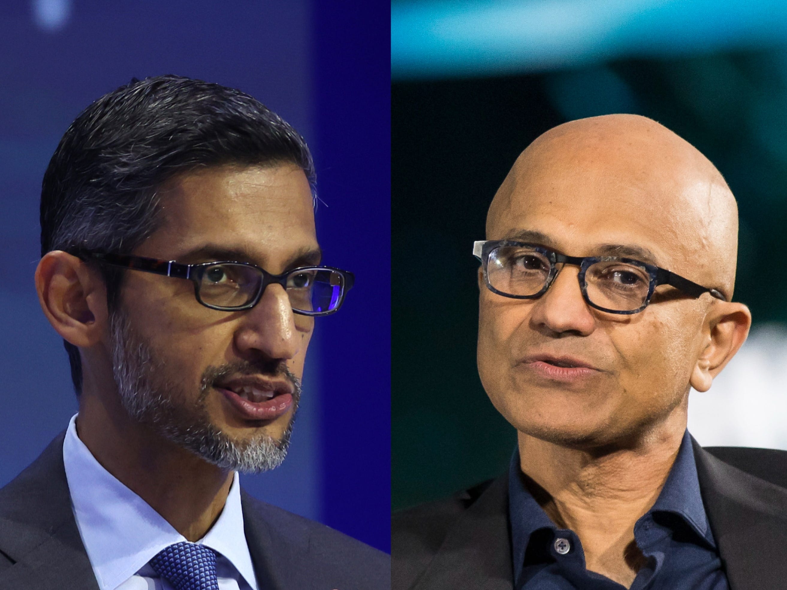 microsoft, android, sundar pichai claps back at microsoft's ceo after his comments about making google 'dance'