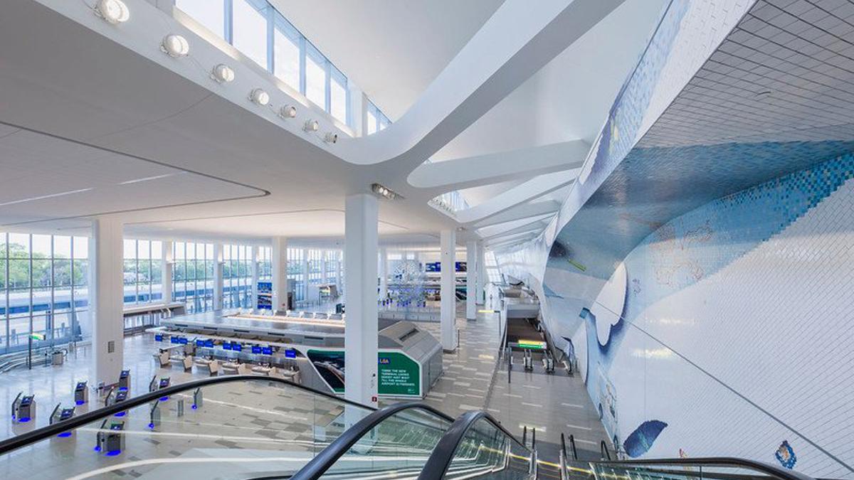 5조 넘게 들인 뉴욕 라과디아 공항 새 터미널 살펴보니…