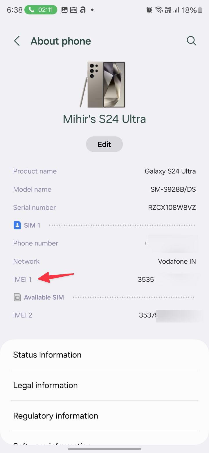 How to find your phone's IMEI number