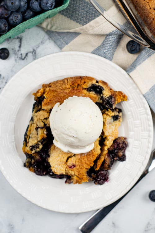 Easy Blueberry Cobbler With Cake Mix