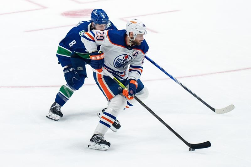 edmonton oilers star draisaitl misses practice, listed as 'day-to-day'