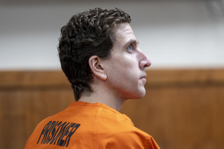 Bryan Kohberger, who is accused of killing four University of Idaho students in November 2022, listens during his arraignment hearing in Latah County District Court, May 22, 2023 in Moscow, Idaho. Former Moscow Police Chief James Fry recently announced his resignation after leading the investigation into Kohberger and is seeking a new job.