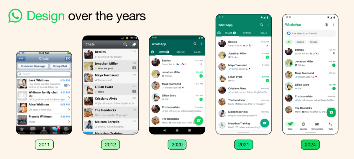 android, whatsapp relooke son interface, et le résultat est particulièrement réussi !