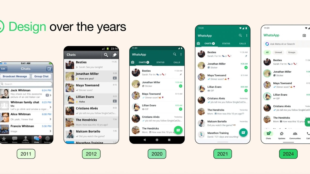 android, whatsapp starts rolling out new design for ios and android users
