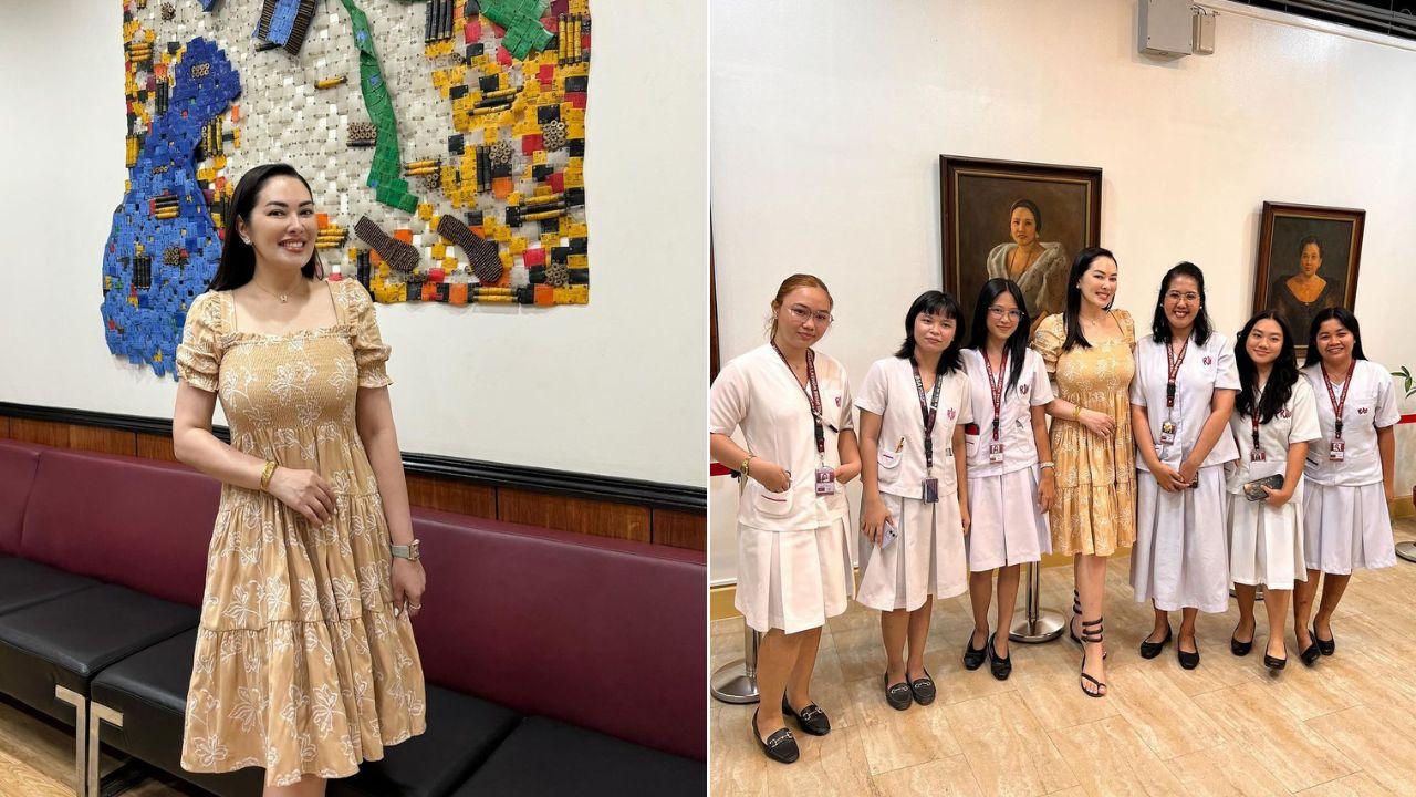 ruffa gutierrez visits alma mater: 'i want women to find inspiration in my story'
