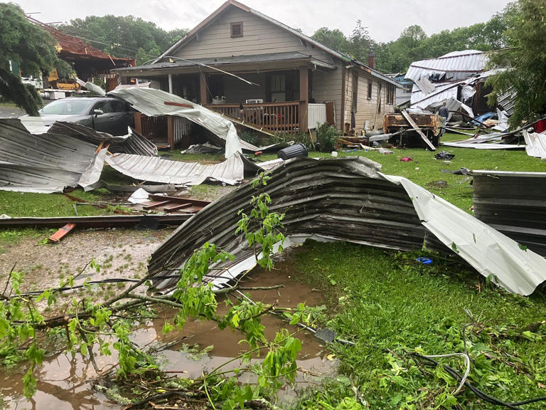 Significant damage left behind by overnight storms in Gilmer County