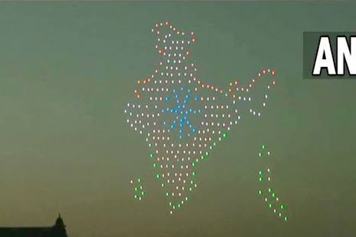 varanasi’s journey through a new lens : spectacular hi-tech drone show before pm's roadshow