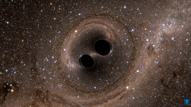 [오늘의 천체사진] 블랙홀 두 개가 하나로 합쳐지다