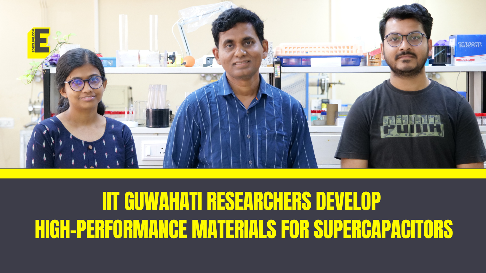 high-performance supercapacitors developed at iit guwahati