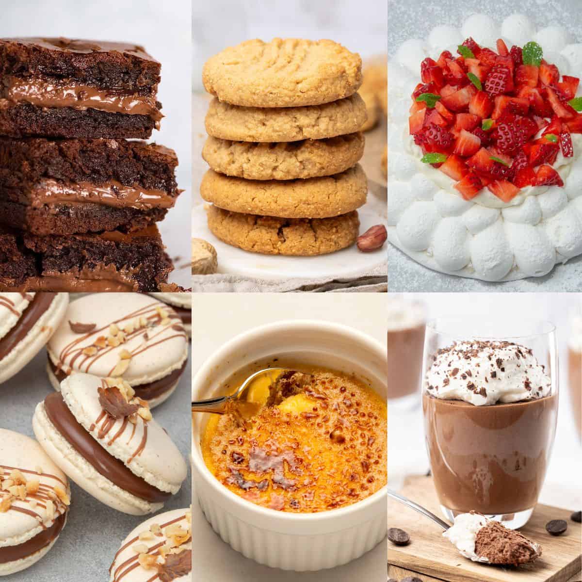 <p>The best <a href="https://www.spatuladesserts.com/flourless-desserts/">flourless desserts</a> to make when you want something tasty and without substitutions. This list of flourless desserts has everything you need, from cakes and cookies to mousse and ice cream.</p><p><strong>Go to the recipes: <a href="https://www.spatuladesserts.com/flourless-desserts/">Flourless Desserts</a></strong></p>
