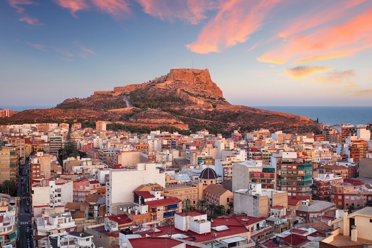 Panoramic View Of Alicante, Spain, Southern Europe