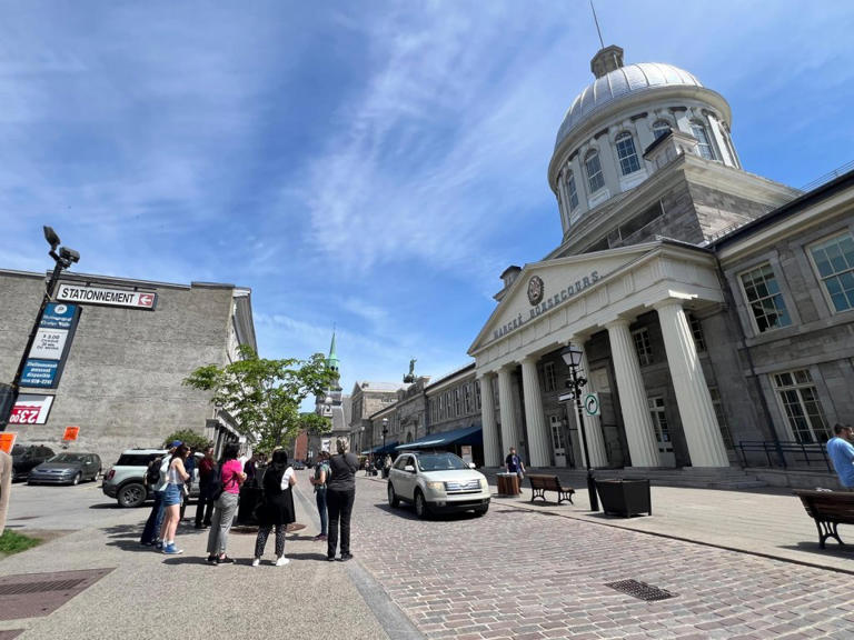 Old Montreal was littered with tour groups on Friday. May 17, 2024.